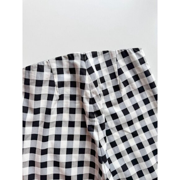 RAG & BONE Simone White Black Gingham Stretch Twill Skinny Trouser Pants, Size 2 - Picture 9 of 14